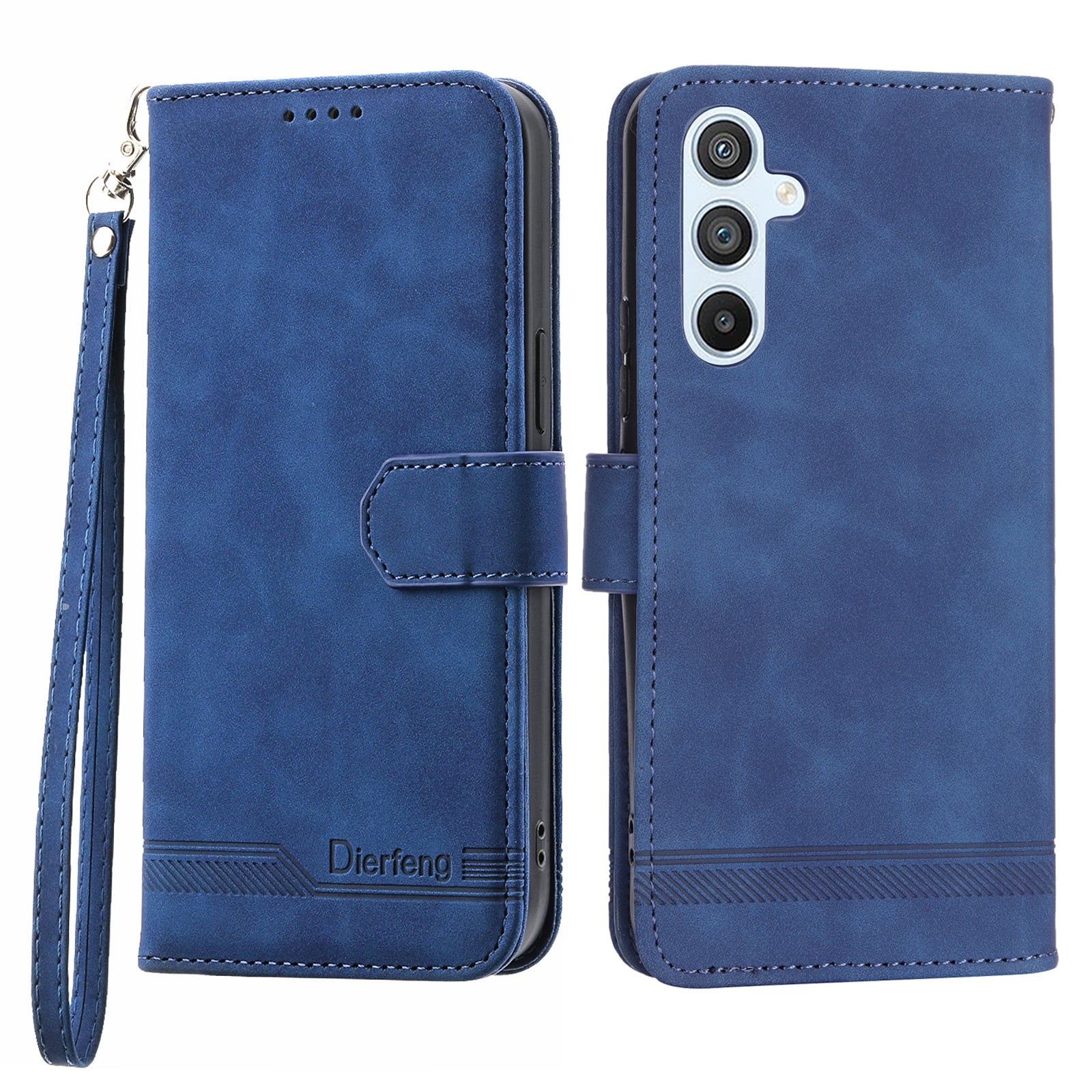 DIERFENG DF-03 Mobile Phone Leather Case for Samsung Galaxy A54 5G Lines Imprinted Stand Wallet Phone Cover DIERFENG DF-03 Mobile Phone Leather Case for Samsung Galaxy A54 5G Lines Imprinted Stand Wallet Phone Cover